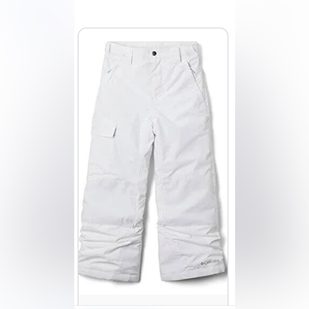 Columbia kids white ski pants